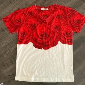 VINTAGE,Stylish Red Rose Men's Tank Top